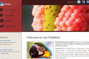 红色经典纯CSS网页模板
