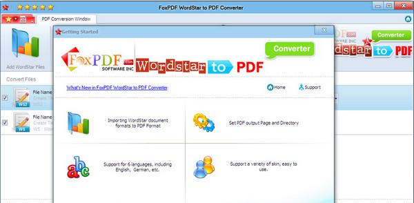 WordStar转换到PDF转换器
