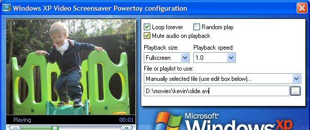 Windows XP Video Powertoys